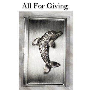 🌼Dolphin Business Card Holder NWT